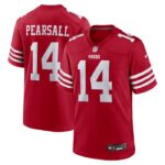 Ricky Pearsall San Francisco 49ers Nike 2024 NFL Draft First Round Pick Player Game Jersey - Scarlet- 49Native