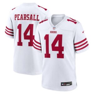 Ricky Pearsall San Francisco 49ers Nike White Game Jersey -  White- 49Native
