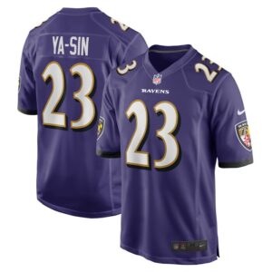 Rock Ya-Sin Baltimore Ravens Nike  Game Jersey -  Purple- 49Native