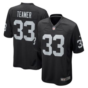 Roderic Teamer Las Vegas Raiders Nike Game Jersey - Black- 49Native