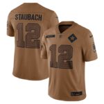 Roger Staubach Dallas Cowboys Nike 2023 Salute To Service Retired Player Limited Jersey - Brown- 49Native
