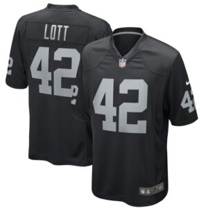 Ronnie Lott Las Vegas Raiders Nike Game Retired Player Jersey - Black- 49Native