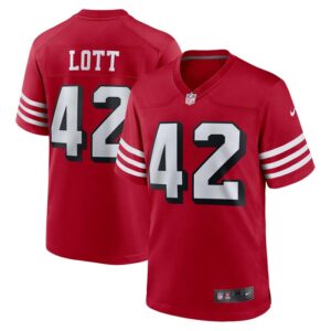 Ronnie Lott San Francisco 49ers Nike Retired Alternate Game Jersey - Scarlet- 49Native