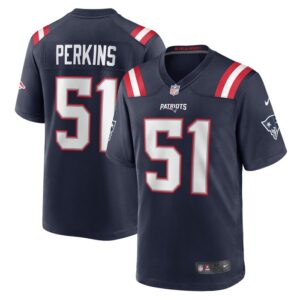 Ronnie Perkins New England Patriots Nike Game Jersey - Navy- 49Native