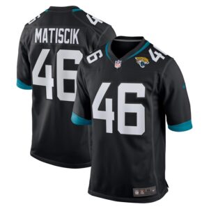 Ross Matiscik Jacksonville Jaguars Nike Game Jersey - Black- 49Native