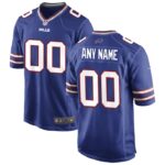 Buffalo Bills Nike Custom Game Jersey - Royal- 49Native