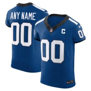 Indianapolis Colts Nike  Vapor F.U.S.E. Elite Custom Jersey - Royal- 49Native