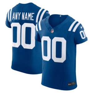 Indianapolis Colts Nike Vapor F.U.S.E. Elite Custom Jersey - Royal- 49Native