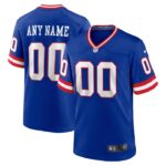 New York Giants Nike Classic Custom Game Jersey - Royal- 49Native