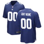 New York Giants Nike Custom Game Jersey - Royal- 49Native