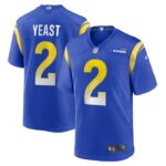 Russ Yeast Los Angeles Rams Nike Home Game Jersey - Royal- 49Native