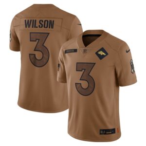 Russell Wilson Denver Broncos Nike 2023 Salute To Service Limited Jersey - Brown- 49Native