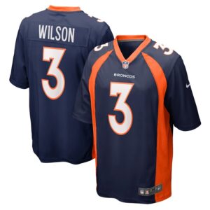Russell Wilson Denver Broncos Nike Alternate Game Jersey - Navy- 49Native