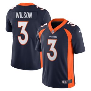 Russell Wilson Denver Broncos Nike Alternate Vapor Limited Jersey - Navy- 49Native
