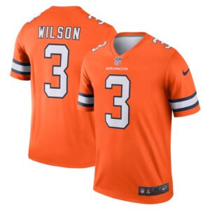 Russell Wilson Denver Broncos Nike Alternate Legend Jersey - Orange- 49Native