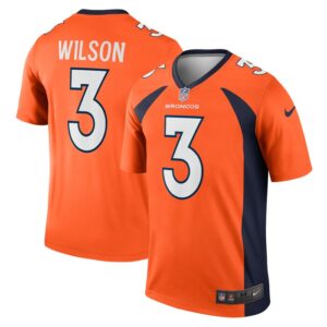 Russell Wilson Denver Broncos Nike Legend Jersey - Orange- 49Native