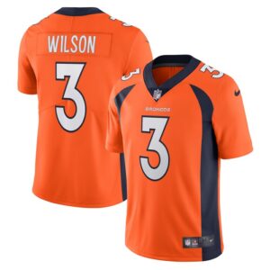 Russell Wilson Denver Broncos Nike Team Vapor Limited Jersey - Orange- 49Native