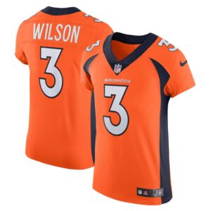 Russell Wilson Denver Broncos Nike Vapor Elite Jersey - Orange- 49Native
