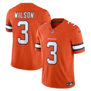 Russell Wilson Denver Broncos Nike Vapor F.U.S.E. Limited Jersey - Orange- 49Native