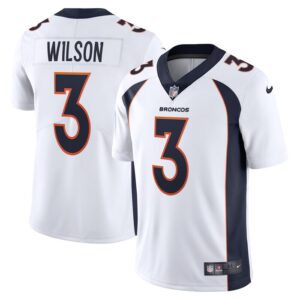 Russell Wilson Denver Broncos Nike Team Vapor Limited Jersey - White- 49Native