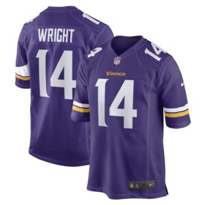 Ryan Wright Minnesota Vikings Nike Game Player Jersey - Purple- 49Native
