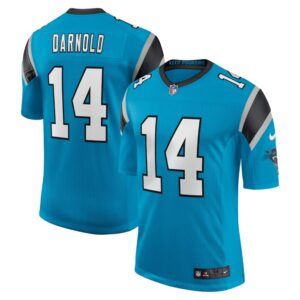 Sam Darnold Carolina Panthers Nike Vapor Limited Jersey - Blue- 49Native