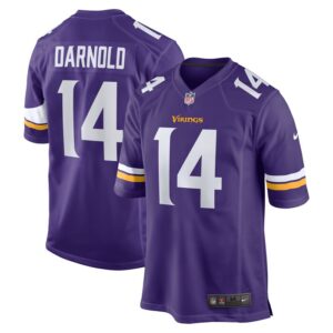 Sam Darnold Minnesota Vikings Nike Team Game Jersey -  Purple- 49Native