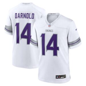 Sam Darnold Minnesota Vikings Nike Alternate Game Player Jersey - White- 49Native