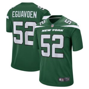 Sam Eguavoen New York Jets Nike  Game Jersey - Gotham Green- 49Native