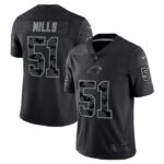 Sam Mills Carolina Panthers Nike Retired Player RFLCTV Limited Jersey - Black- 49Native