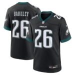 Saquon Barkley Philadelphia Eagles Nike Alternate Game Jersey -  Black- 49Native