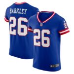 Saquon Barkley New York Giants Nike Classic Vapor Elite Player Jersey - Royal- 49Native