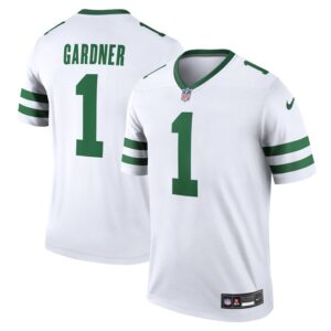 Sauce Gardner New York Jets Nike Legend Jersey - Legacy White- 49Native