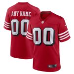 San Francisco 49ers Nike Alternate Custom Game Jersey - Scarlet- 49Native