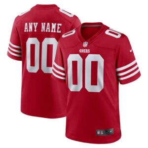 San Francisco 49ers Nike Custom Jersey - Scarlet- 49Native