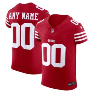 San Francisco 49ers Nike Vapor F.U.S.E. Elite Custom Jersey - Scarlet- 49Native
