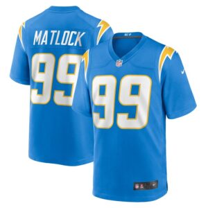 Scott Matlock Los Angeles Chargers Nike Team Game Jersey - Powder Blue- 49Native