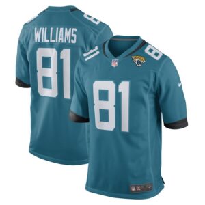Seth Williams Jacksonville Jaguars Nike Game Player Jersey - Teal- 49Native
