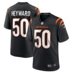 Shaka Heyward Cincinnati Bengals Nike Team Game Jersey -  Black- 49Native