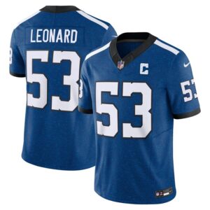 Shaquille Leonard Indianapolis Colts Nike Vapor F.U.S.E. Limited Jersey - Blue- 49Native