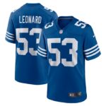 Shaquille Leonard Indianapolis Colts Nike Alternate Game Jersey - Royal- 49Native
