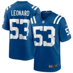 Shaquille Leonard Indianapolis Colts Nike Game Player Jersey - Royal- 49Native