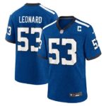 Shaquille Leonard Indianapolis Colts Nike Indiana Nights Alternate Game Jersey - Royal- 49Native