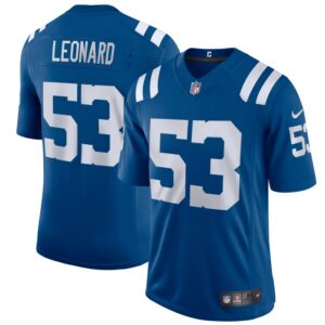 Shaquille Leonard Indianapolis Colts Nike Vapor Limited Jersey - Royal- 49Native