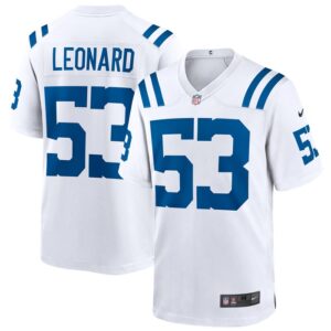 Shaquille Leonard Indianapolis Colts Nike Game Player Jersey - White- 49Native
