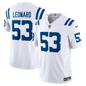Shaquille Leonard Indianapolis Colts Nike Vapor F.U.S.E. Limited Jersey - White- 49Native