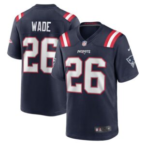 Shaun Wade New England Patriots Nike Game Jersey - Navy- 49Native