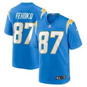 Simi Fehoko Los Angeles Chargers Nike  Game Jersey -  Powder Blue- 49Native