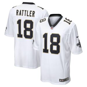 Spencer Rattler New Orleans Saints Nike 2024 NFL Draft Game Player Jersey - White- 49Native