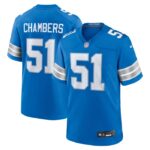 Steele Chambers Detroit Lions Nike Game Jersey -  Blue- 49Native